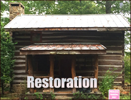 Historic Log Cabin Restoration  Harleyville,  South Carolina